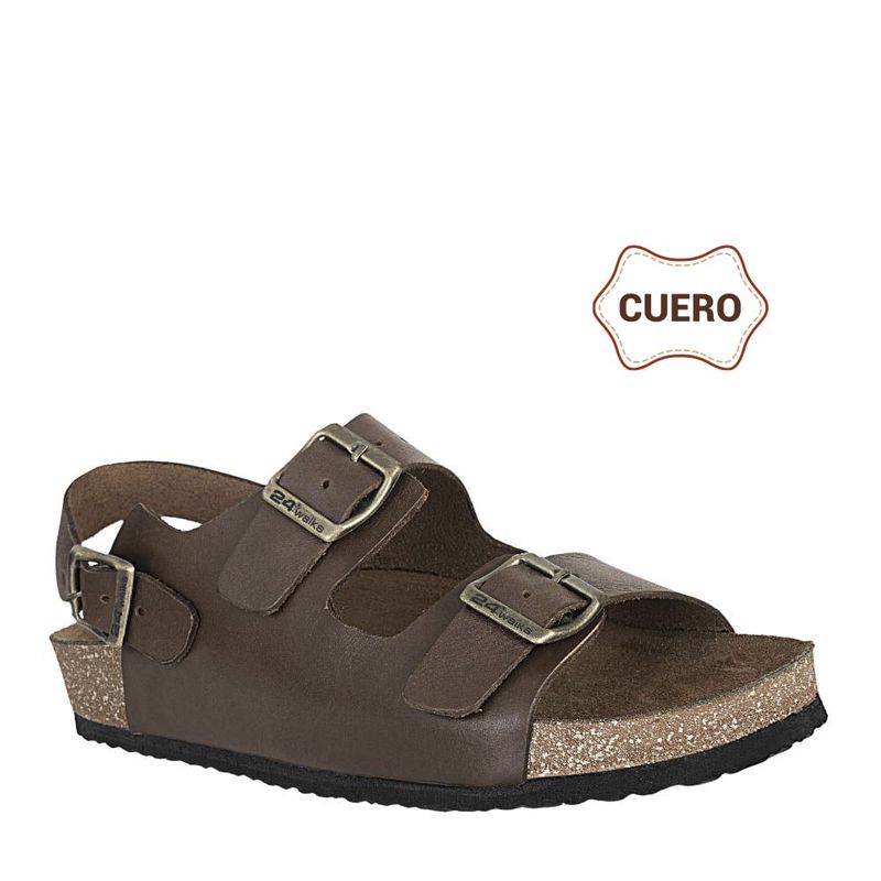 24 WALKS - Sandalia de Hombre marca 24 WALKS en Color CAFE   SANDSC-21