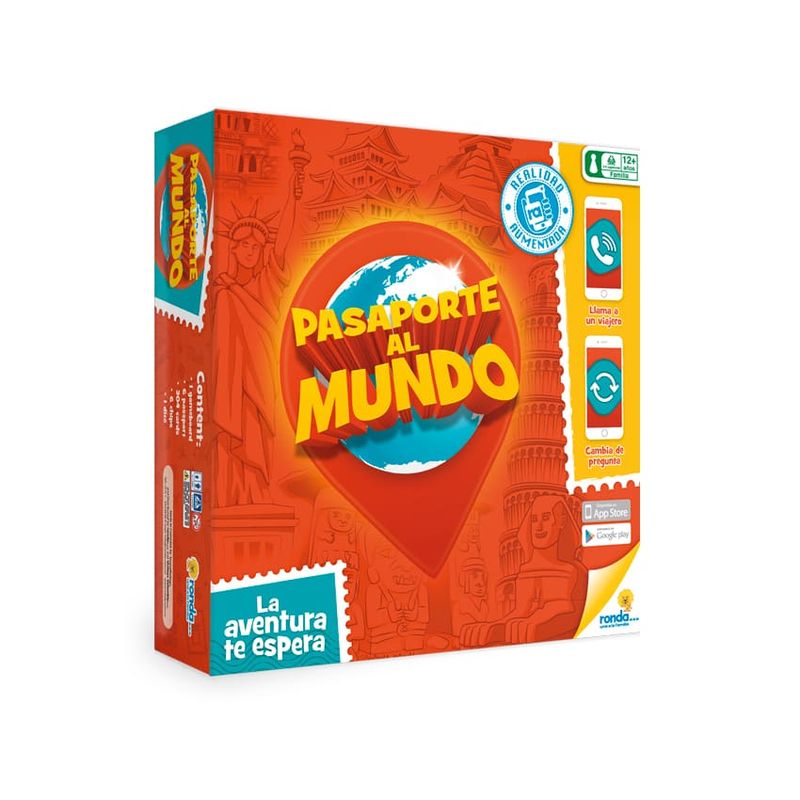RONDA - Juego De Mesa Pasaporte Al Mundo 10 Para Familia Niños
