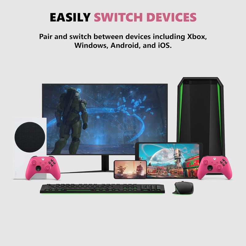 MICROSOFT - Xbox Core Wireless Gaming Controller  Deep Pink.