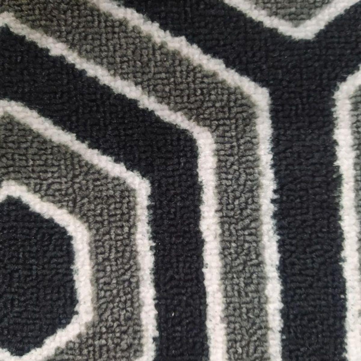 MITAPETE COM - Alfombra Tapete Pie De Cama - Entrada Negro 50 X 80cms