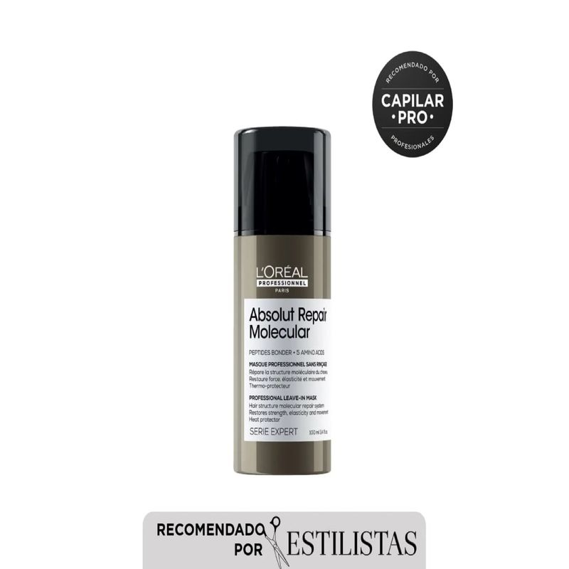 LOREAL PROFESSIONNEL - Termoprotector Absolut Repair Molecular reparación molecular Loreal professionnel 100 ml