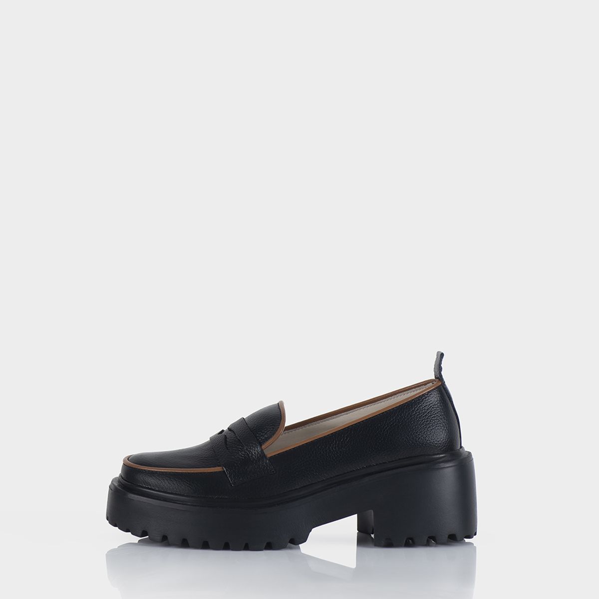 STIVALI - MOCASIN PENNY NEGRO X MIEL