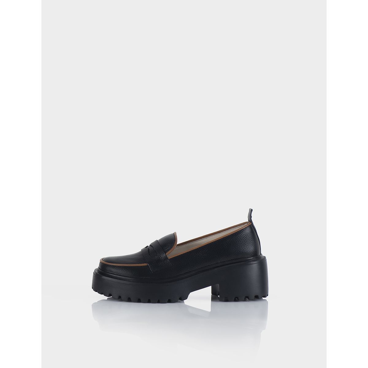 STIVALI - MOCASIN PENNY NEGRO X MIEL