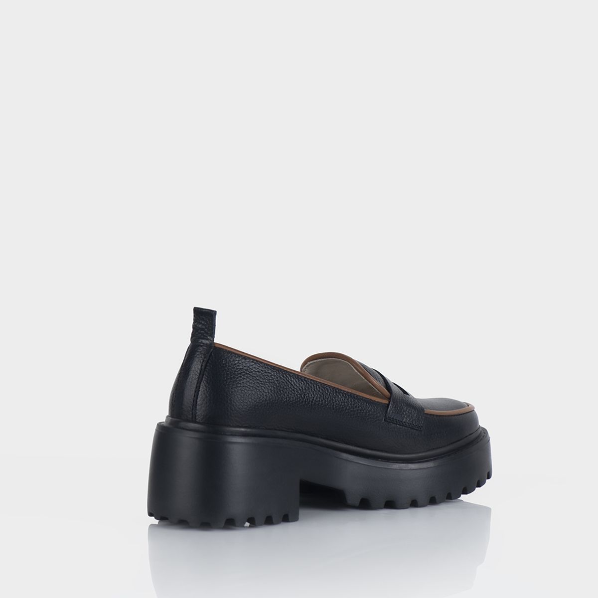 STIVALI - MOCASIN PENNY NEGRO X MIEL