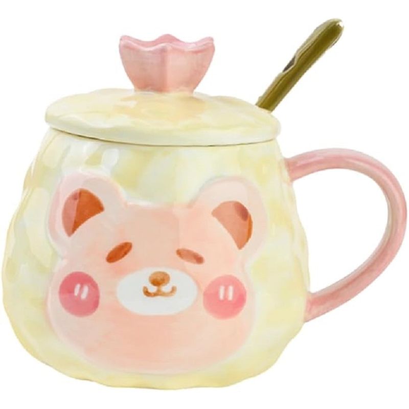 GENERICO - Taza De Té De Desayuno Taza De Té De Porcelana de Oso