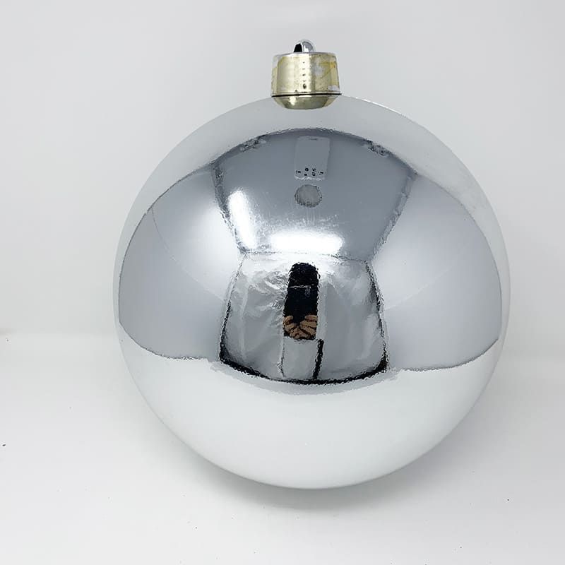 BURICA - BOLA BRILLANTE 25CM X 1PC PLATEADO