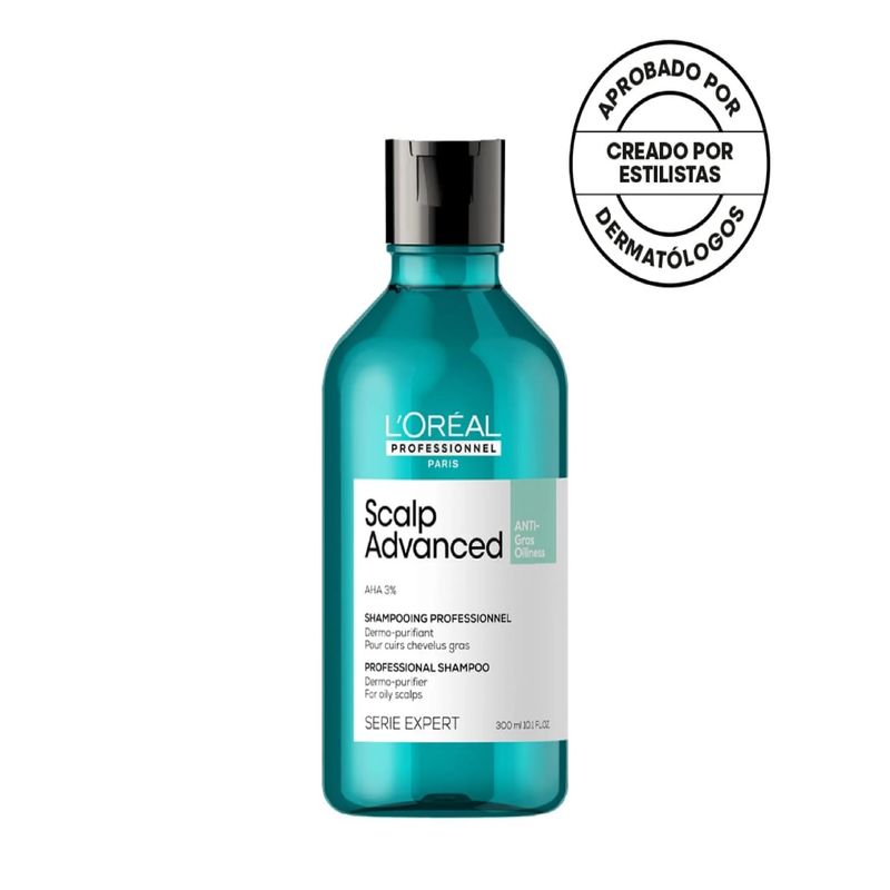 LOREAL PROFESSIONNEL - Shampoo Scalp Advanced Anti grasa Loreal professionnel 300 ml