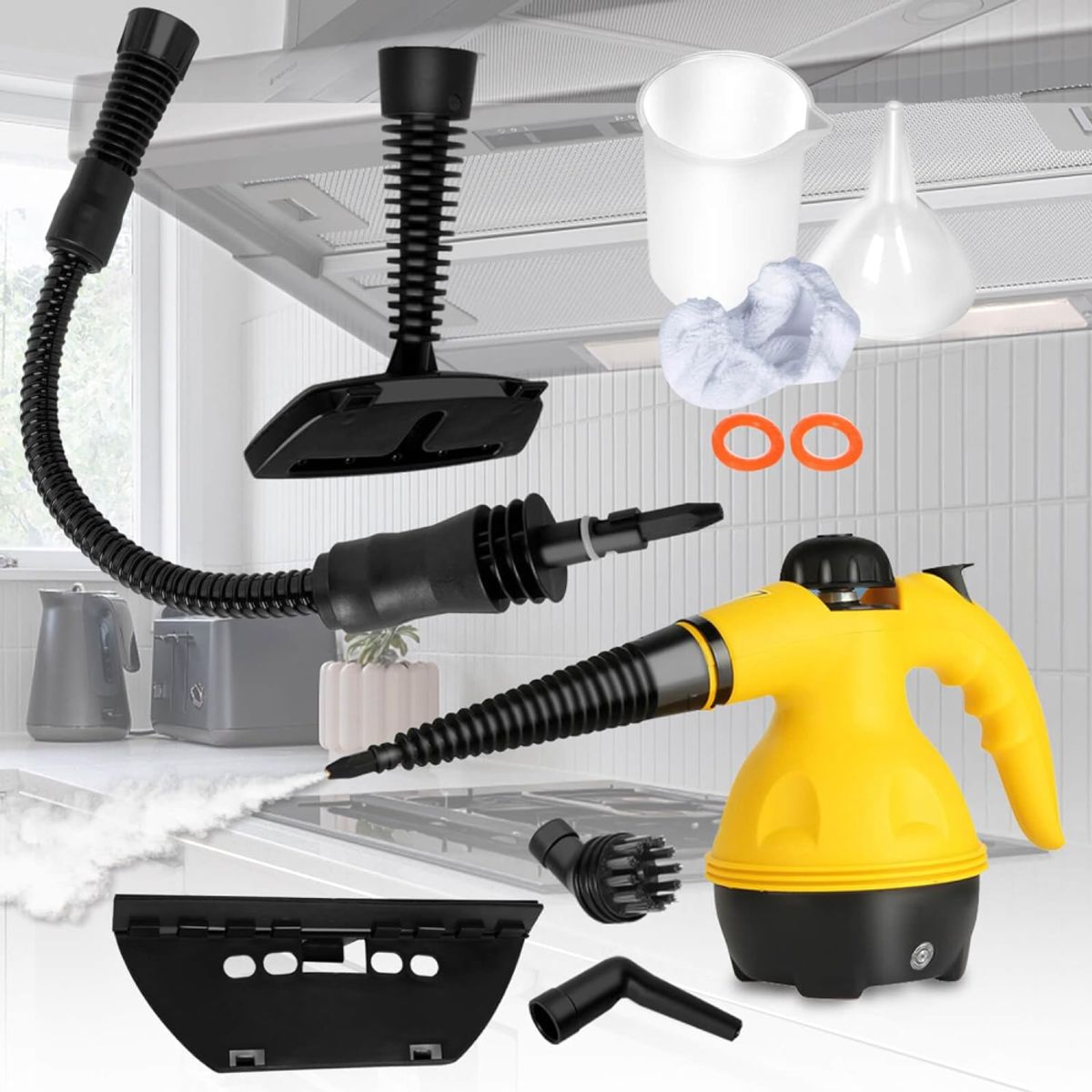 GENERICO - Limpiador A Vapor Multifuncional Steam Cleaner 1000w Df-a001