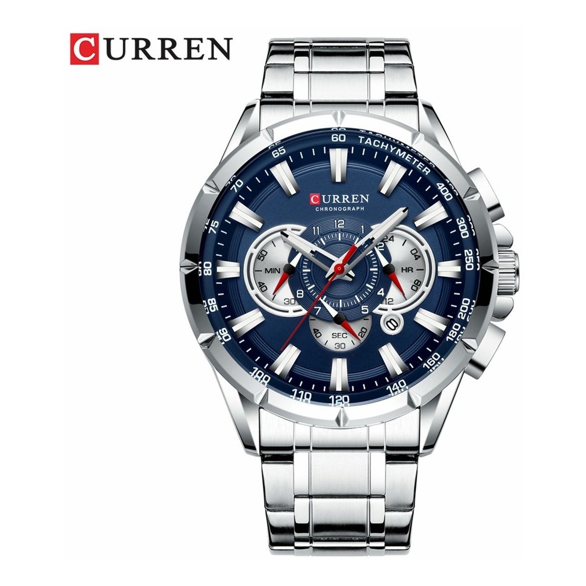 CURREN - Reloj Curren 8363 Acero Inoxidable Cronógrafo original