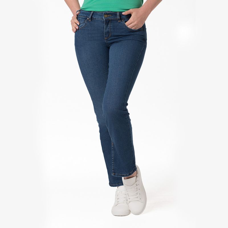 LEC LEE - Jean para Mujer Lec Lee - ?ndigo Medio