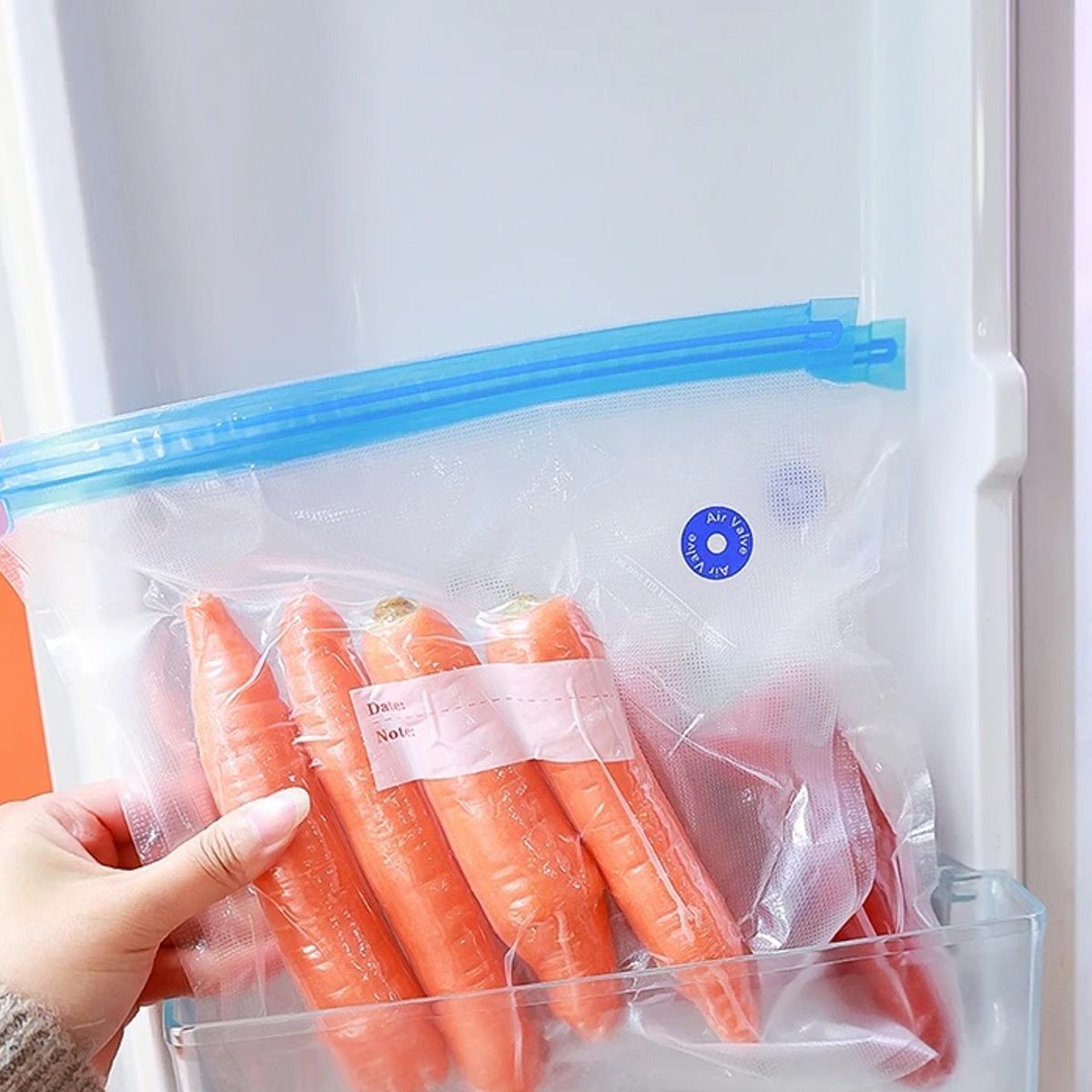 SISDATA - 10 Bolsas Al Vacio Para Alimentos 26x34cm Granos Carnes