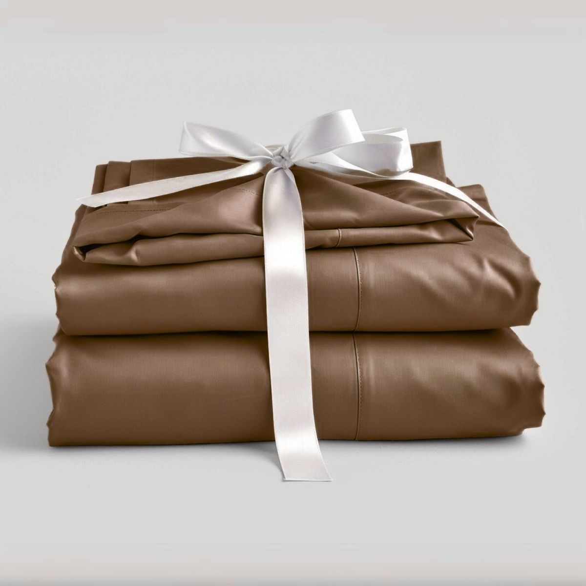 KARYTEX - Juego De Sabanas Unicolor Liso Cama Doble Color Chocolate