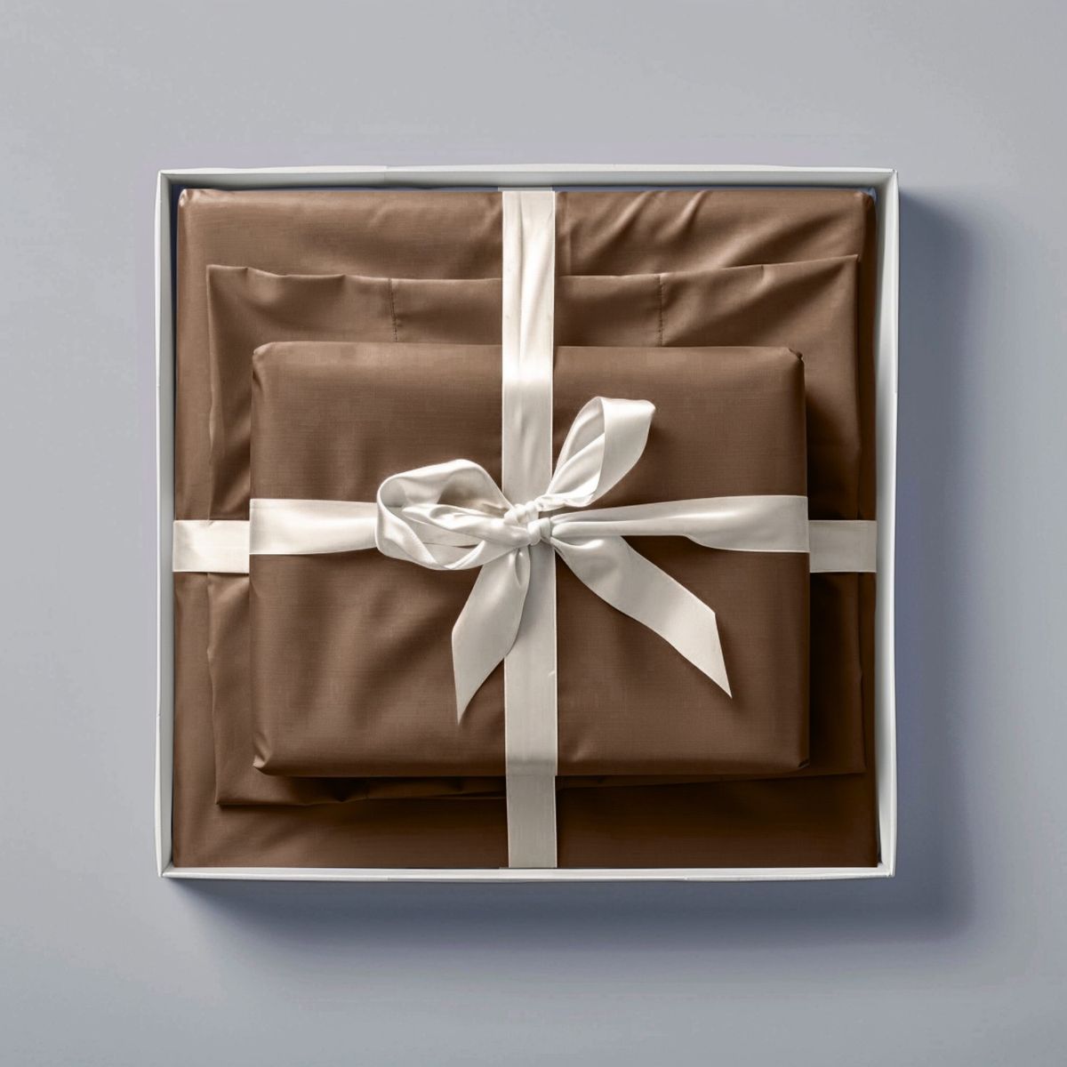 KARYTEX - Juego De Sabanas Unicolor Liso Cama Doble Color Chocolate