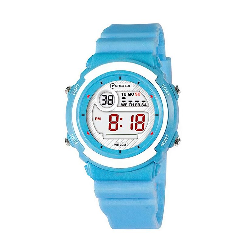 MINGRUI - Reloj Impermeable Niña Niños Digital Luz + Estuche.