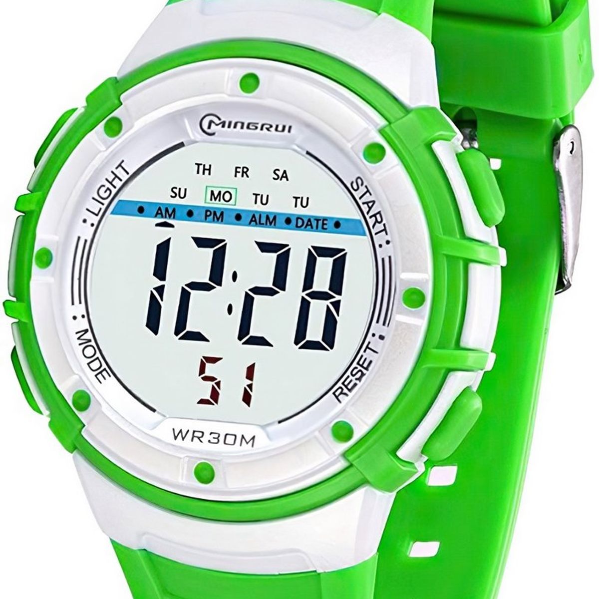 MINGRUI - Reloj Impermeable Niña Niños Digital Luz + Estuche.