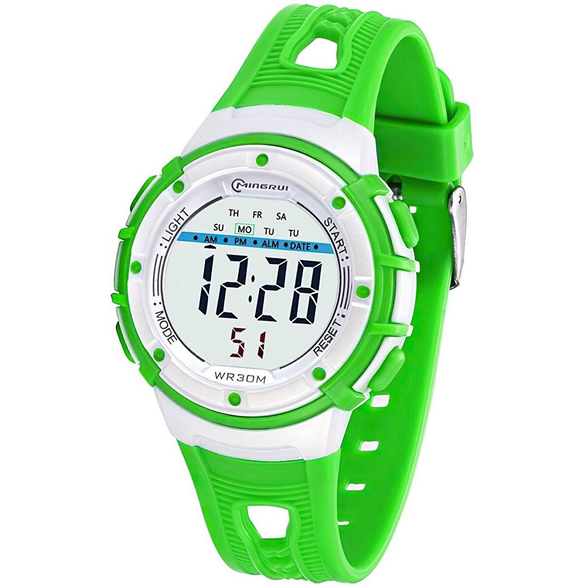 MINGRUI - Reloj Impermeable Niña Niños Digital Luz + Estuche.