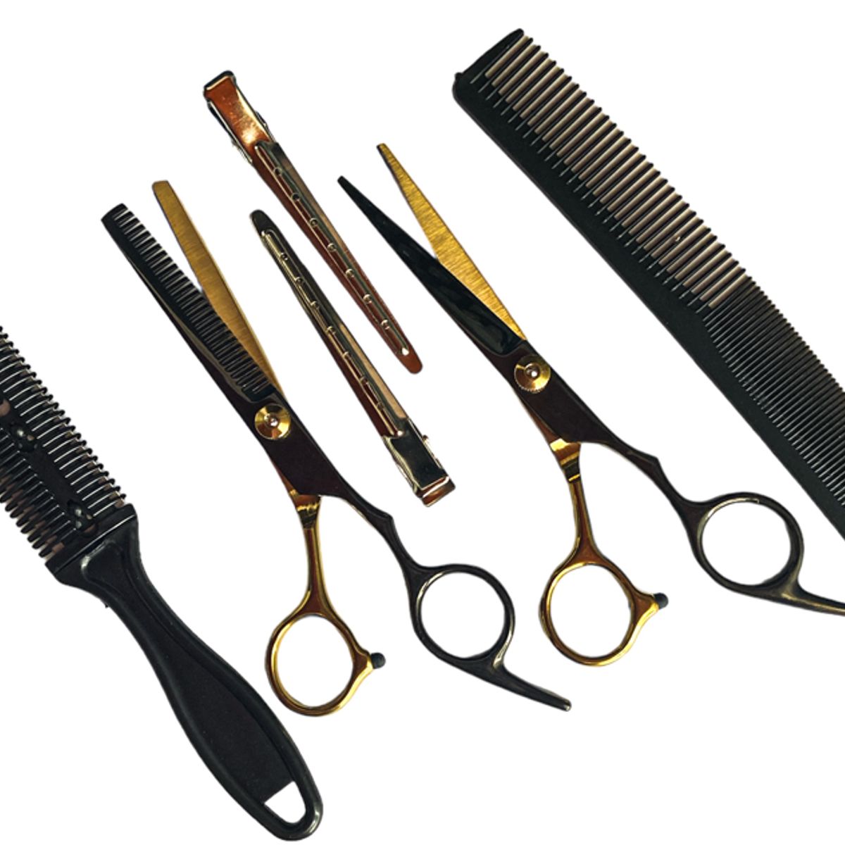 GENERICO - Kit De Tijeras Corte Grafiladora Peine afilado Para Cortar el pelo