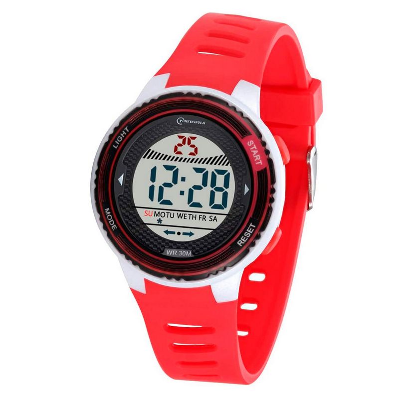 MINGRUI - Reloj Impermeable Niña Niños Digital Luz + Estuche
