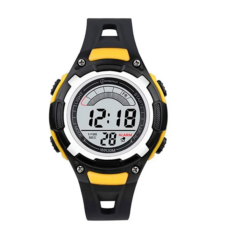 MINGRUI - Reloj Impermeable Niña Niños Digital Luz + Estuche.