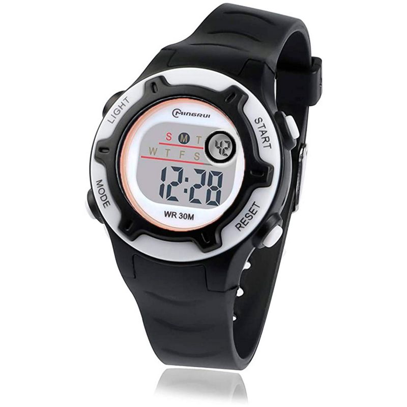 MINGRUI - Reloj Impermeable Niña Niños Digital Luz + Estuche