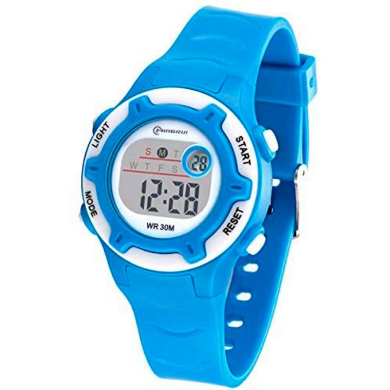 MINGRUI - Reloj Impermeable Niña Niños Digital Luz + Estuche.