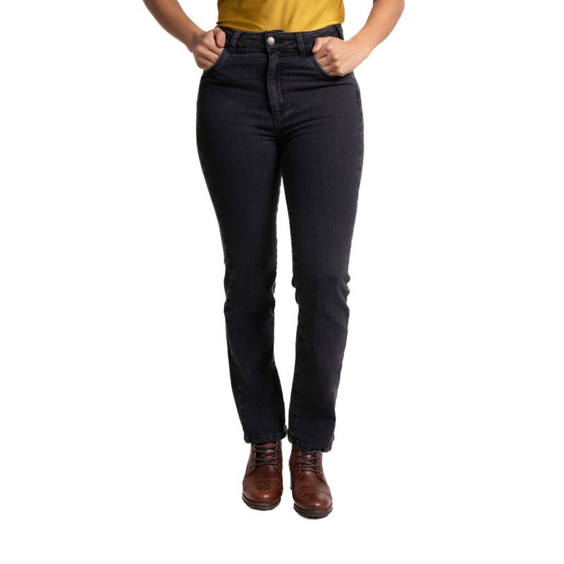 LEC LEE - Jean Straigth Fit para Mujer Lec Lee - Negro.-