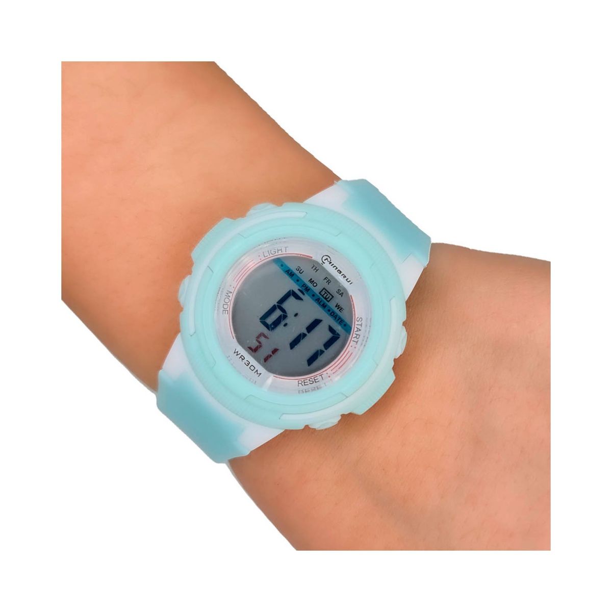 MINGRUI - Reloj Impermeable Niña Niños Digital Luz + Estuche.