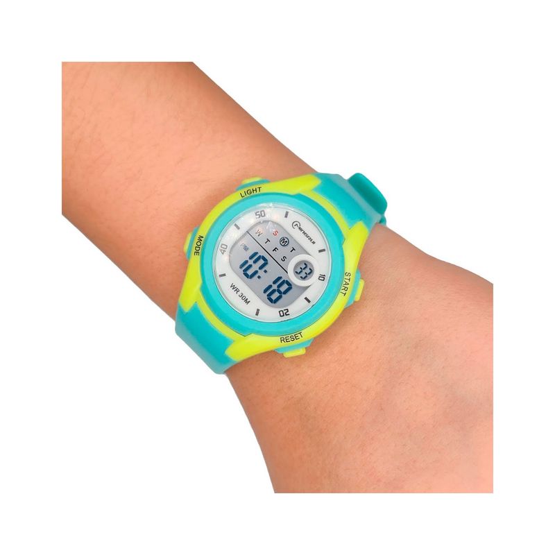 MINGRUI - Reloj Impermeable Niña Niños Digital Luz + Estuche