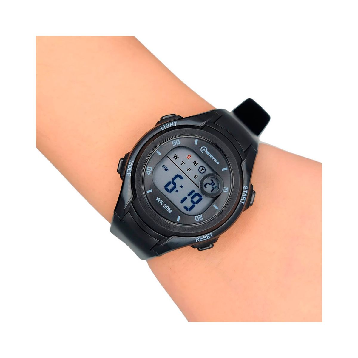 MINGRUI - Reloj Impermeable Niña Niños Digital Luz + Estuche.