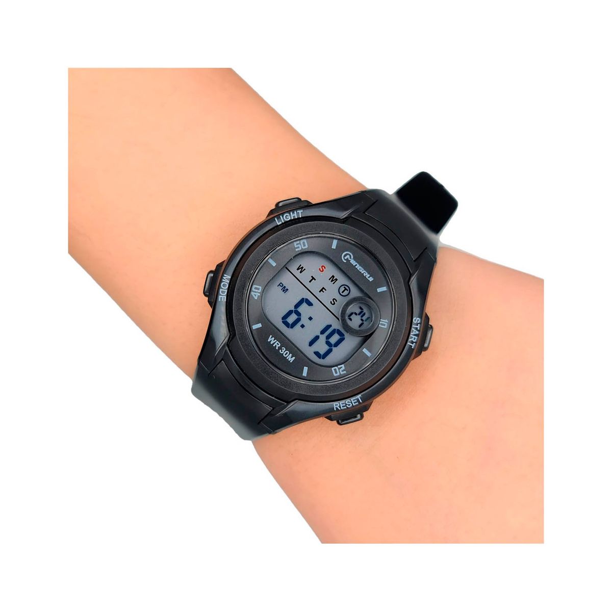 MINGRUI - Reloj Impermeable Niña Niños Digital Luz + Estuche.