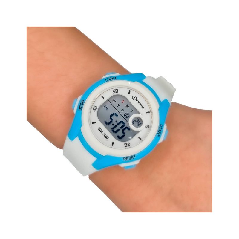 MINGRUI - Reloj Impermeable Niña Niños Digital Luz + Estuche
