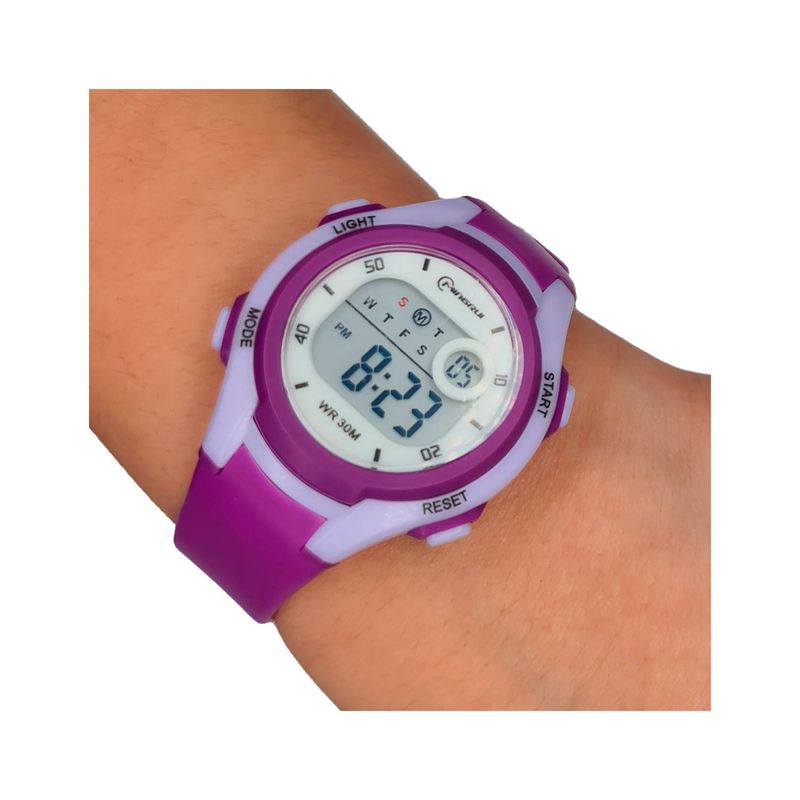 MINGRUI - Reloj Impermeable Niña Niños Digital Luz + Estuche.
