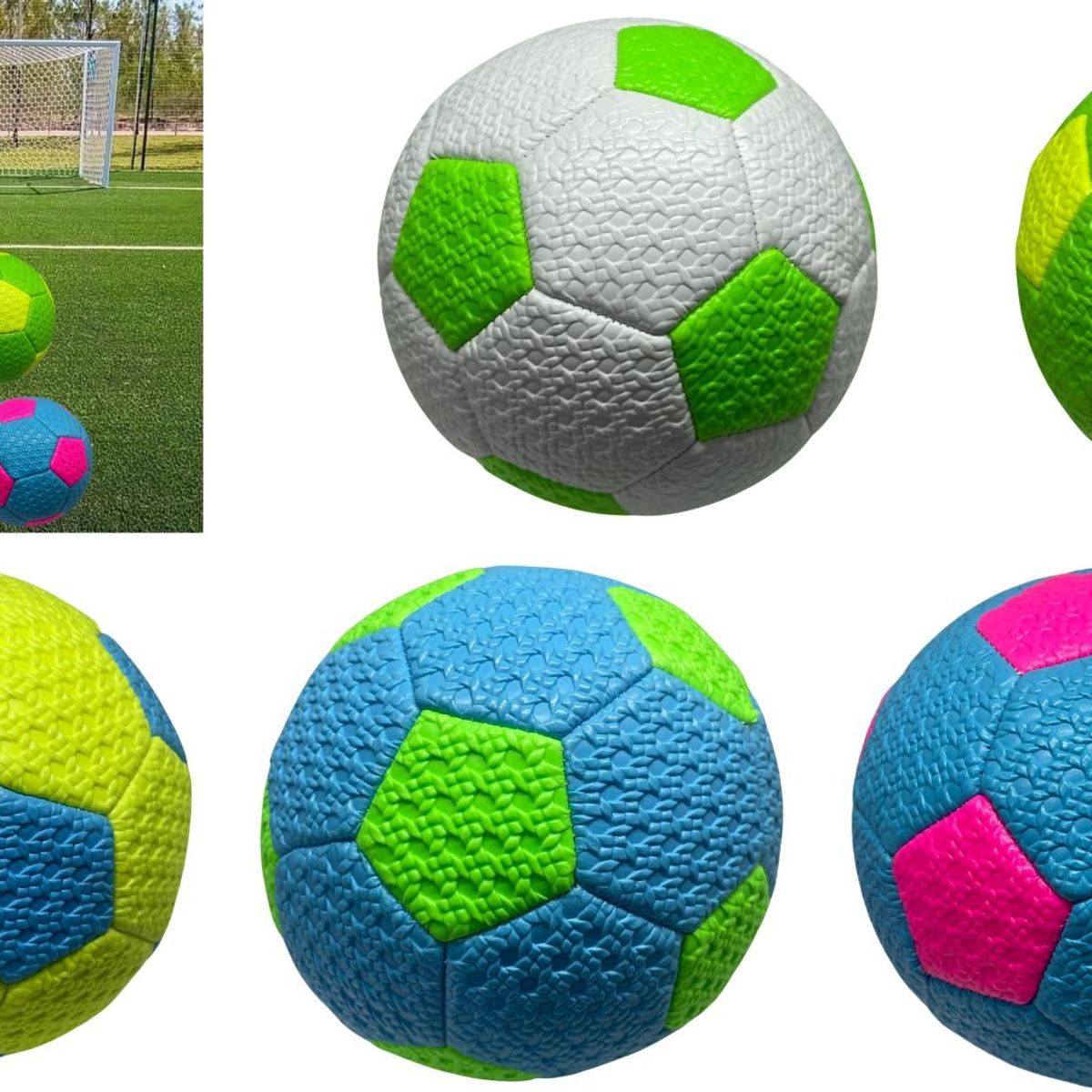MAZUGI - Mini Balón De Colores Fútbol Soccer Modelo Juego Deporte