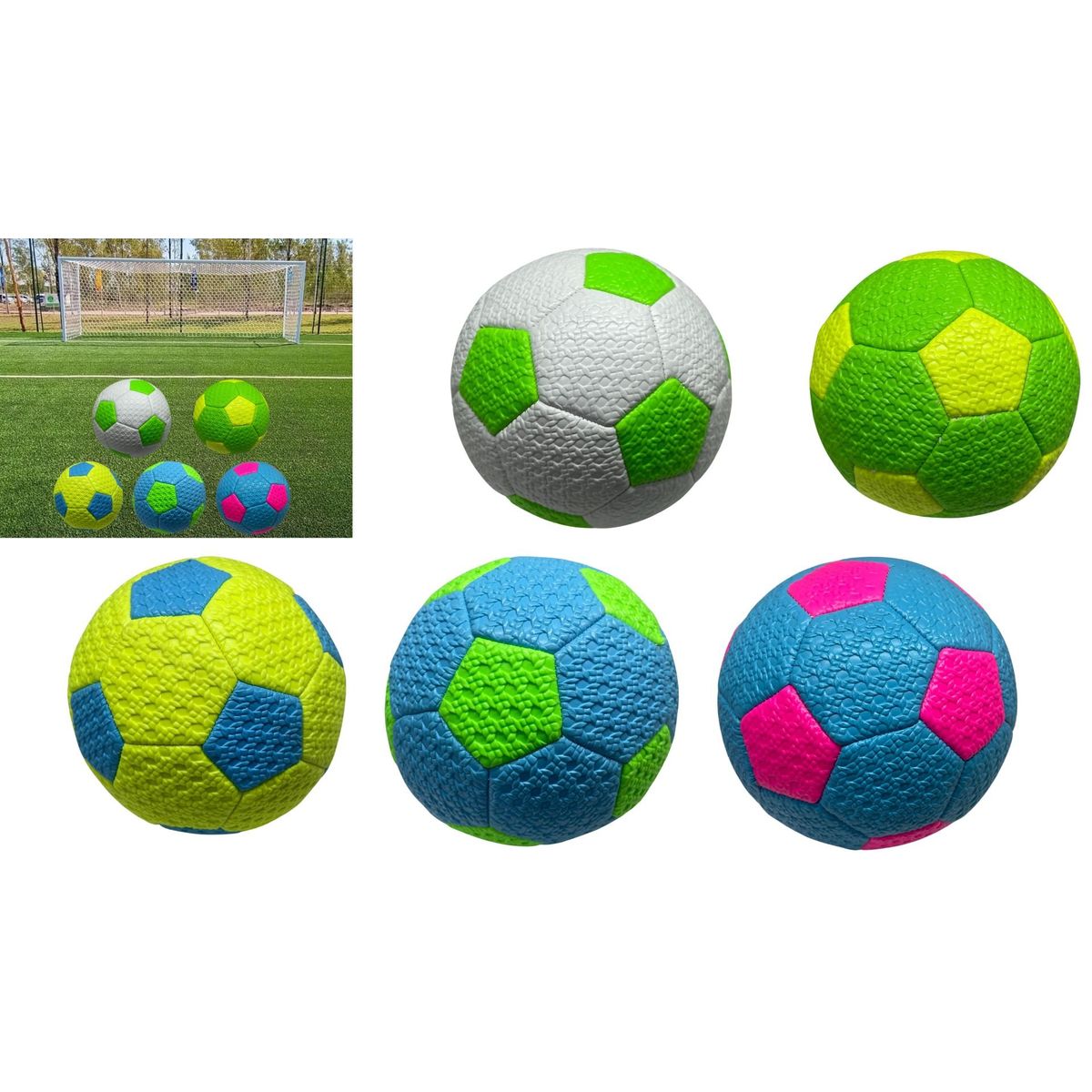 MAZUGI - Mini Balón De Colores Fútbol Soccer Modelo Juego Deporte