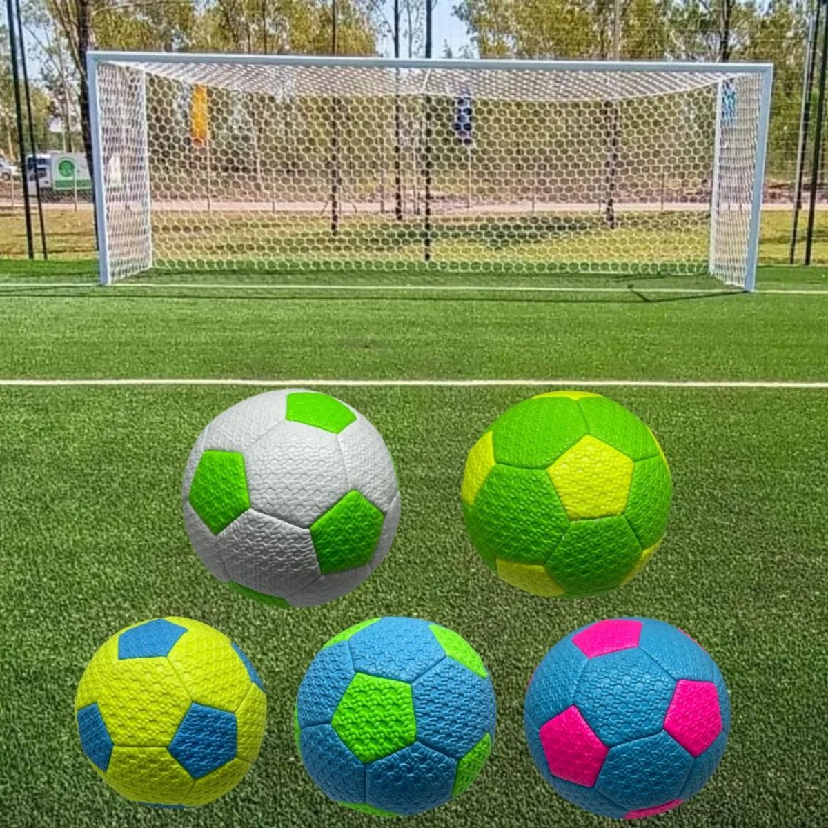 MAZUGI - Mini Balón De Colores Fútbol Soccer Modelo Juego Deporte