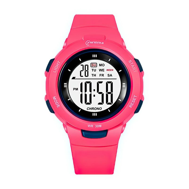 MINGRUI - Reloj Impermeable Niña Niños Digital Luz + Estuche.