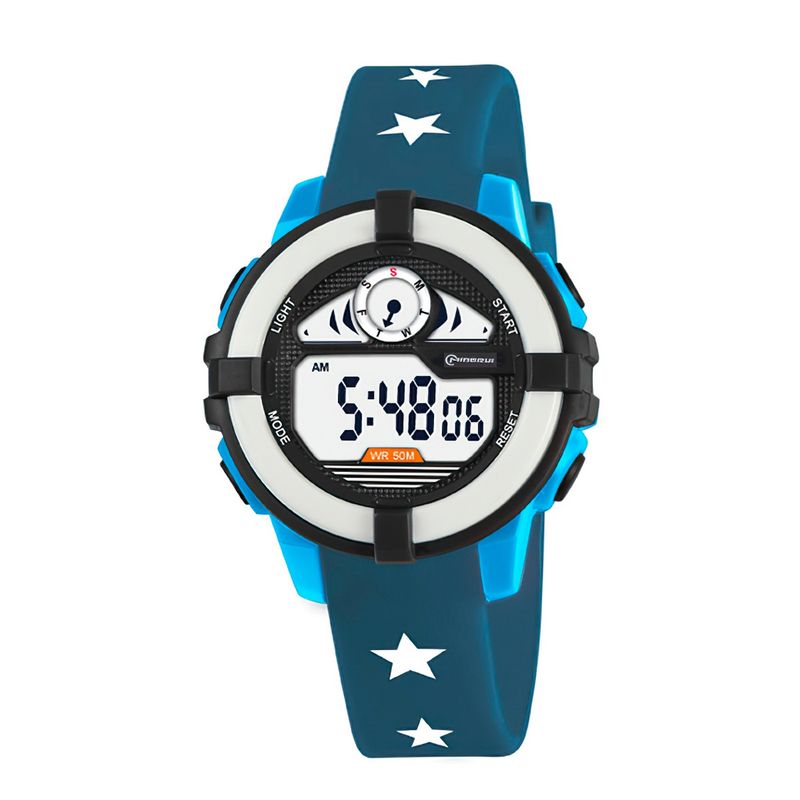 MINGRUI - Reloj Impermeable Niña Niños Digital Luz + Estuche.