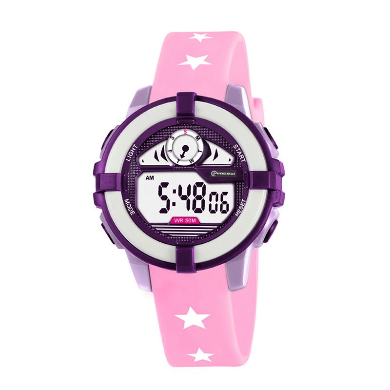 MINGRUI - Reloj Impermeable Niña Niños Digital Luz + Estuche.