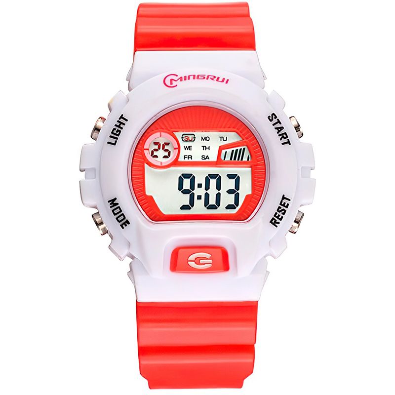 MINGRUI - Reloj Impermeable Niña Niños Digital Luz + Estuche.