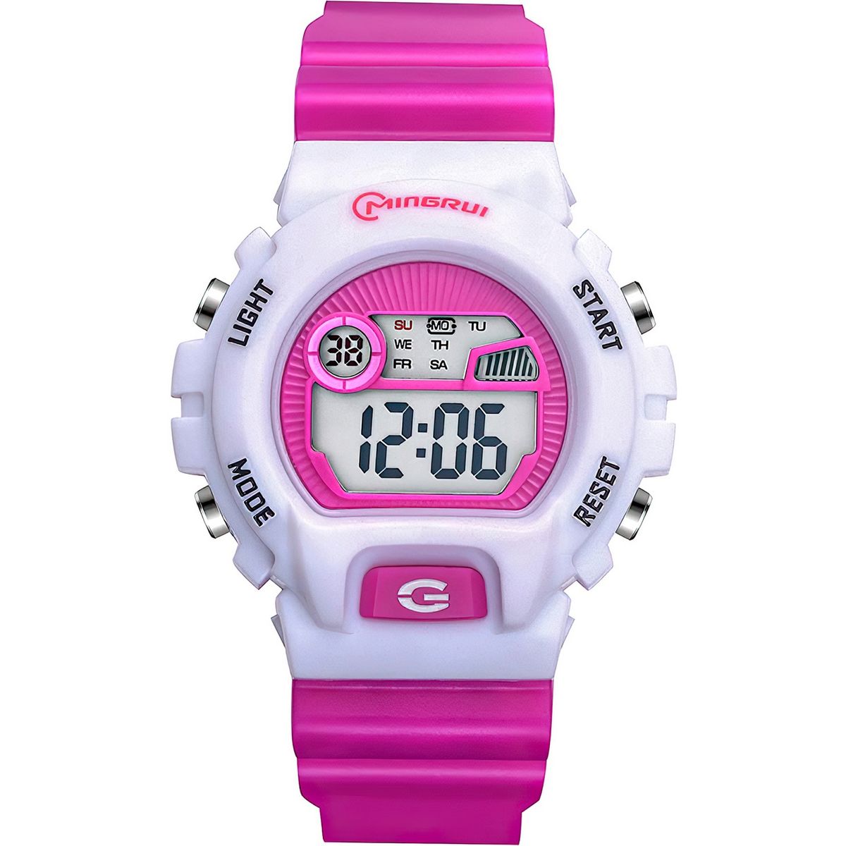 MINGRUI - Reloj Impermeable Niña Niños Digital Luz + Estuche
