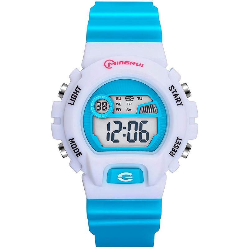 MINGRUI - Reloj Impermeable Niña Niños Digital Luz + Estuche