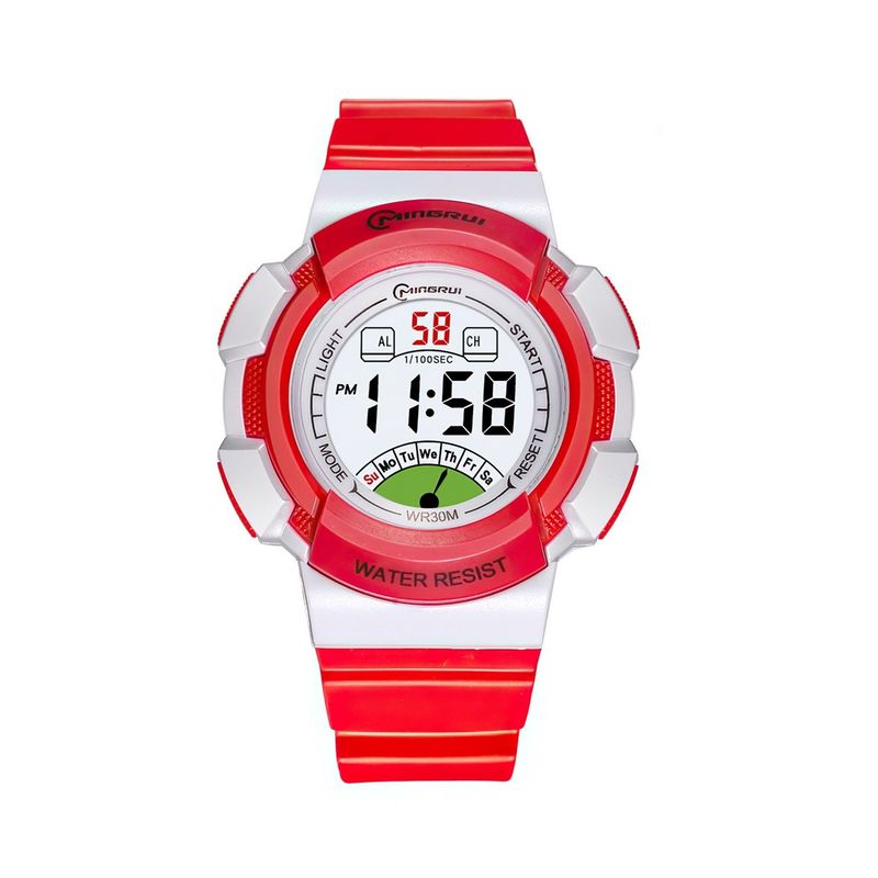 MINGRUI - Reloj Impermeable Niña Niños Digital Luz + Estuche