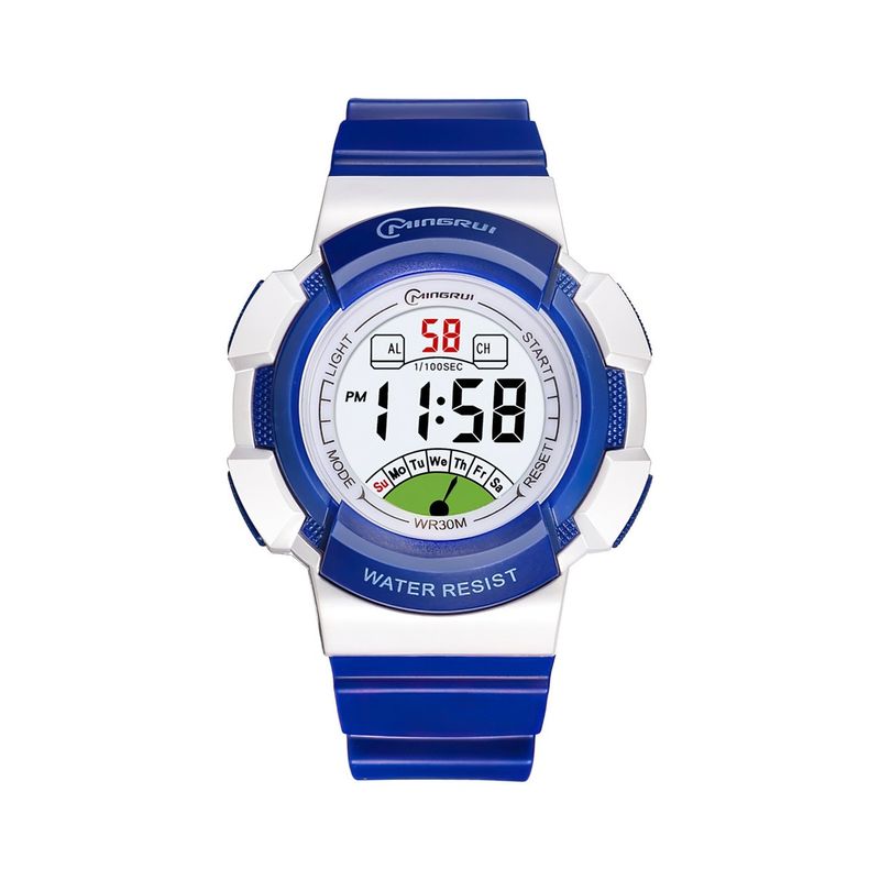 MINGRUI - Reloj Impermeable Niña Niños Digital Luz + Estuche