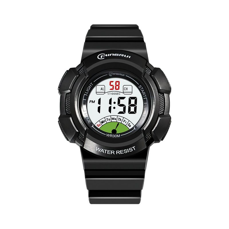 MINGRUI - Reloj Impermeable Niña Niños Digital Luz + Estuche