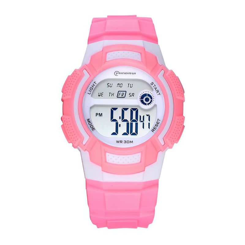 MINGRUI - Reloj Impermeable Niña Niños Digital Luz + Estuche