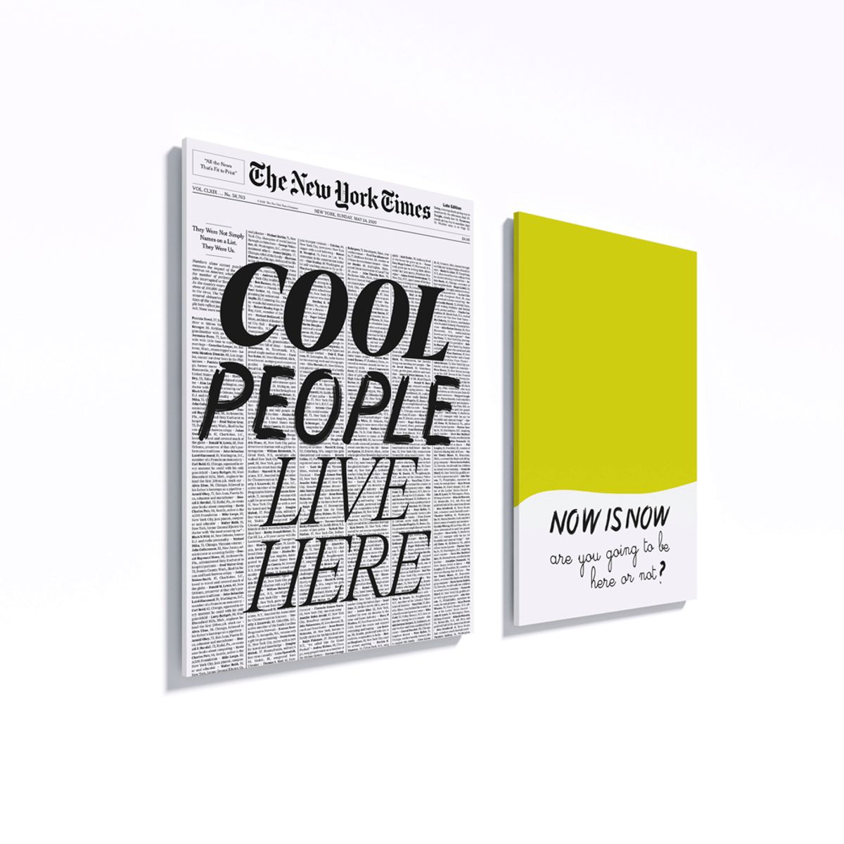 GAMA DIGITAL - Cuadros decorativos Set Cool people