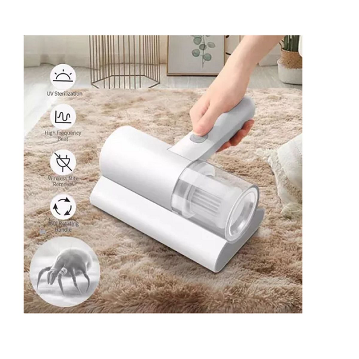 GENERICO - Aspiradora Inalámbrica Portátil Para Eliminar acaros