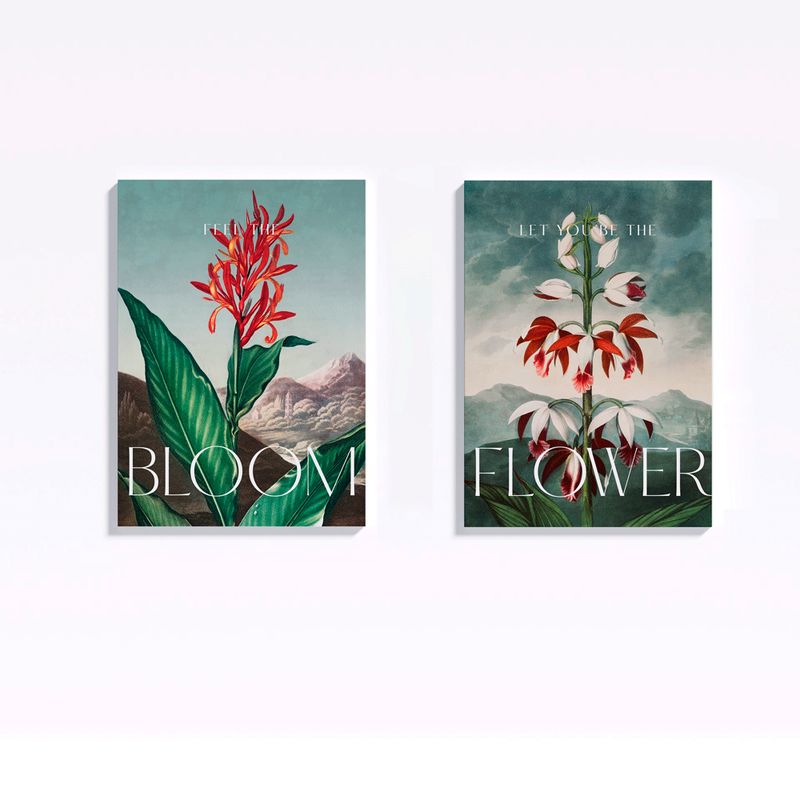 GAMA DIGITAL - Cuadros decorativos Set Bloom
