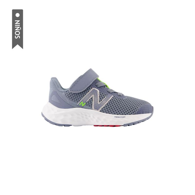 NEW BALANCE - Tenis New Balance Fresh Foam Arishi Niño-Gris