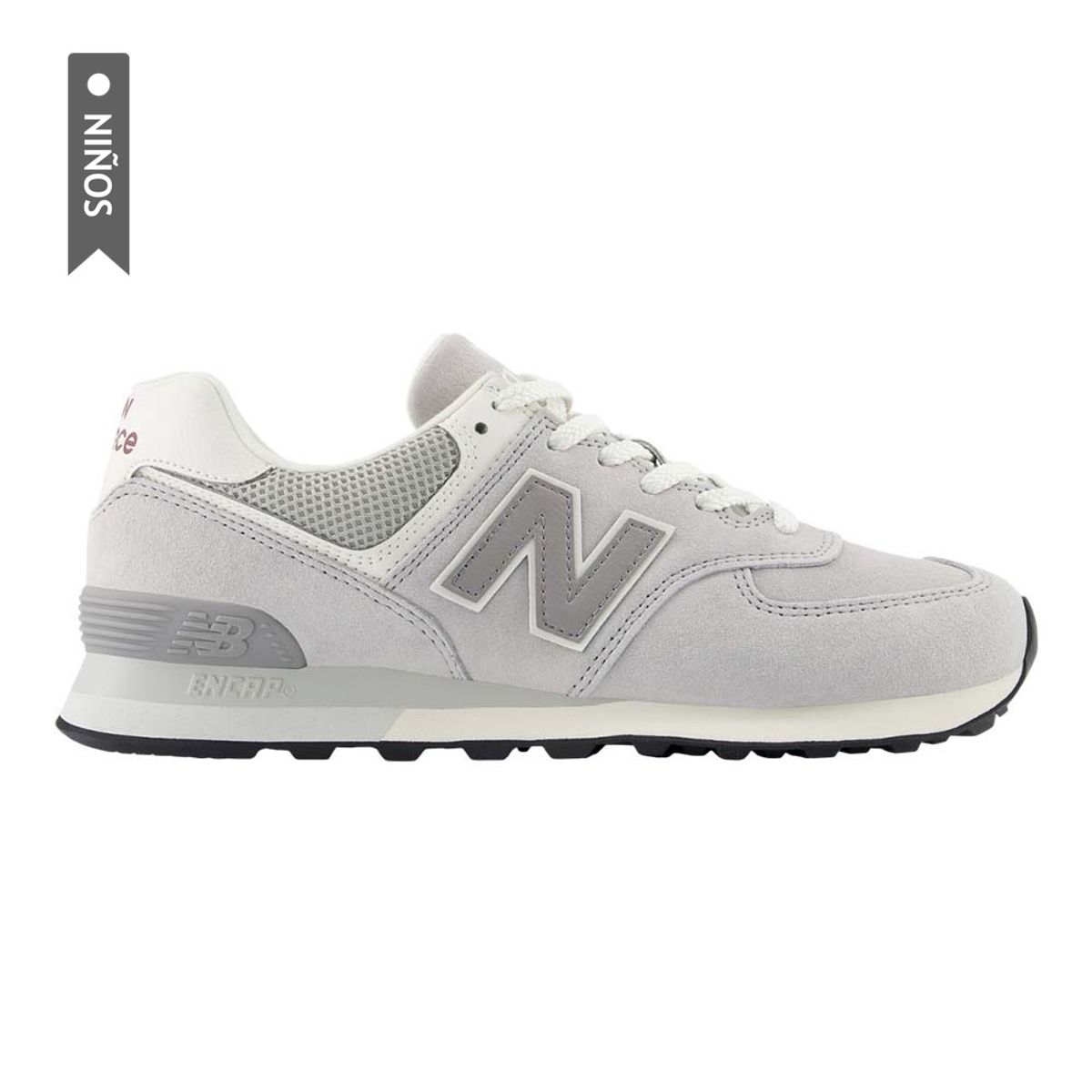 NEW BALANCE - Tenis New Balance 574 Niños-Gris